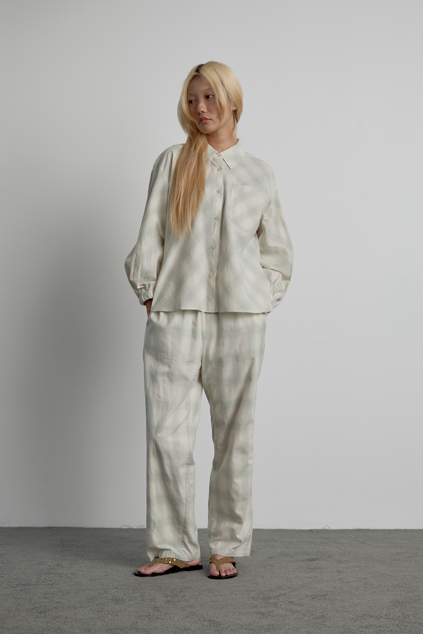 Gathered Sleeve Blouse