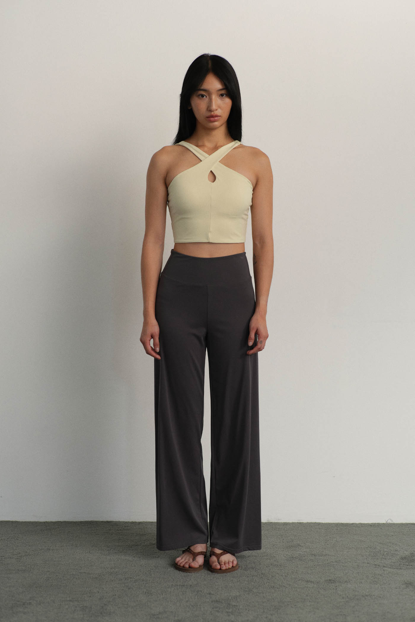 High Rise Wide Leg Pants