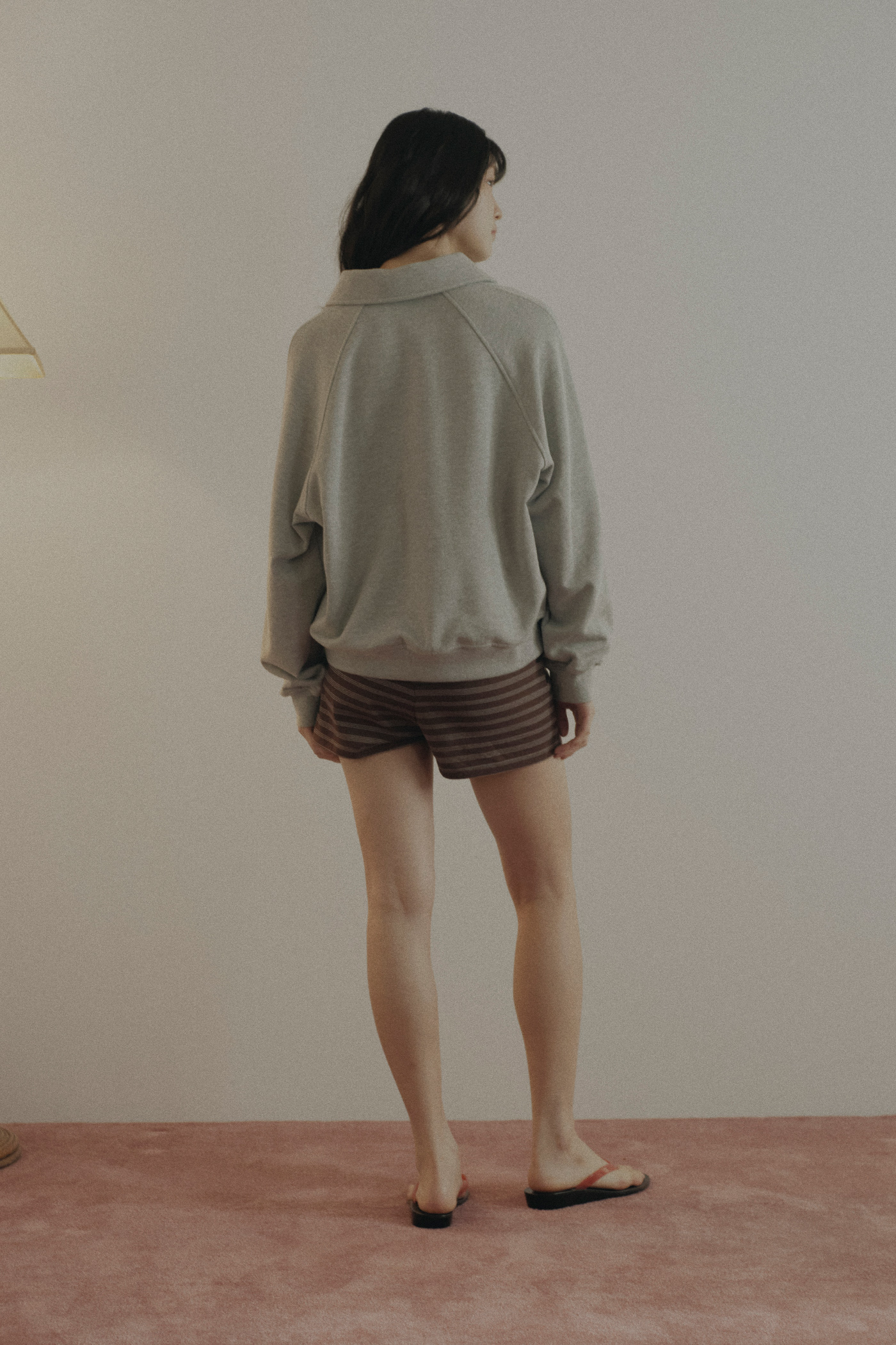 Collared Fleece Sweatshirt