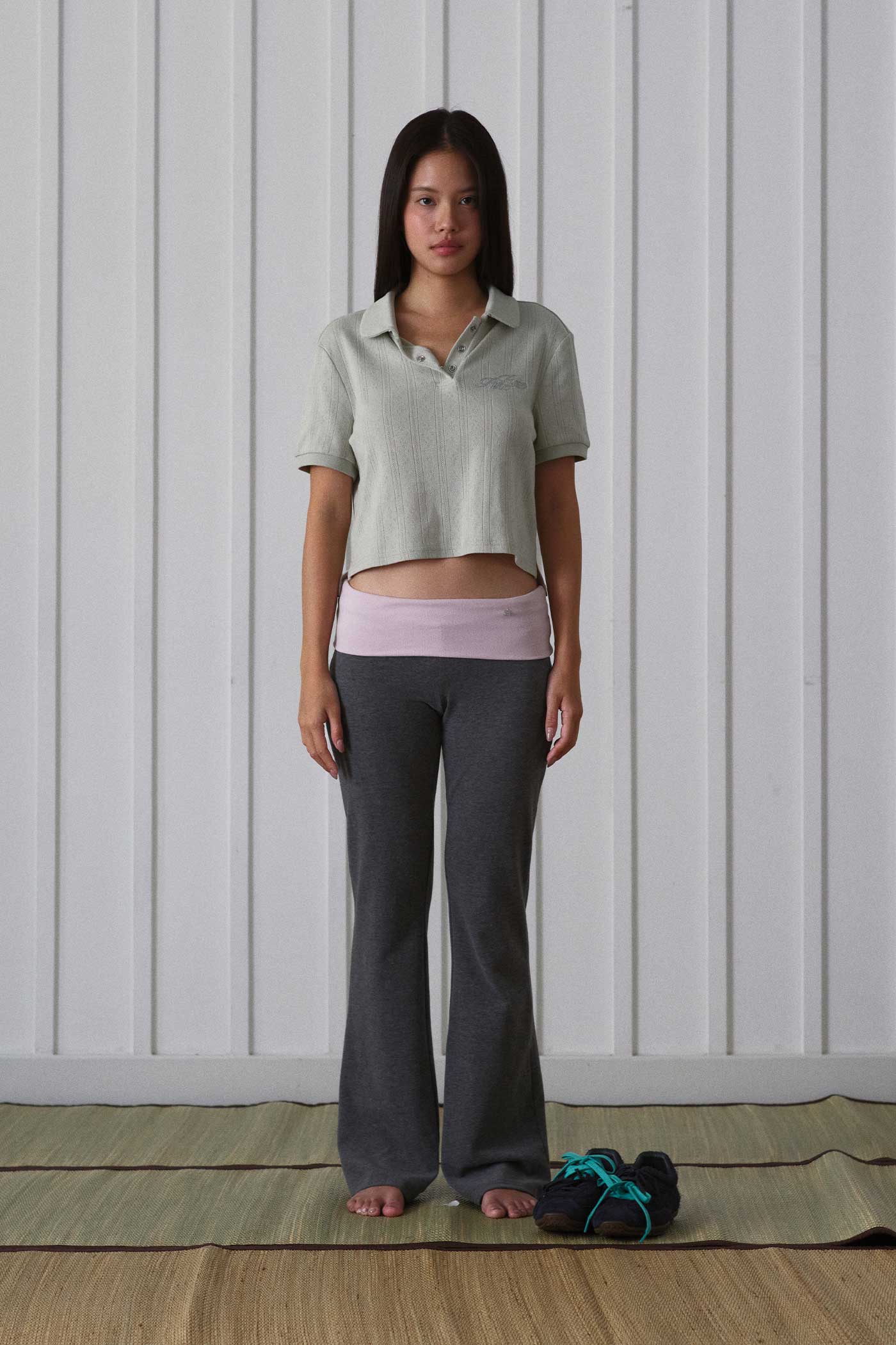 Pointelle Polo Shirt