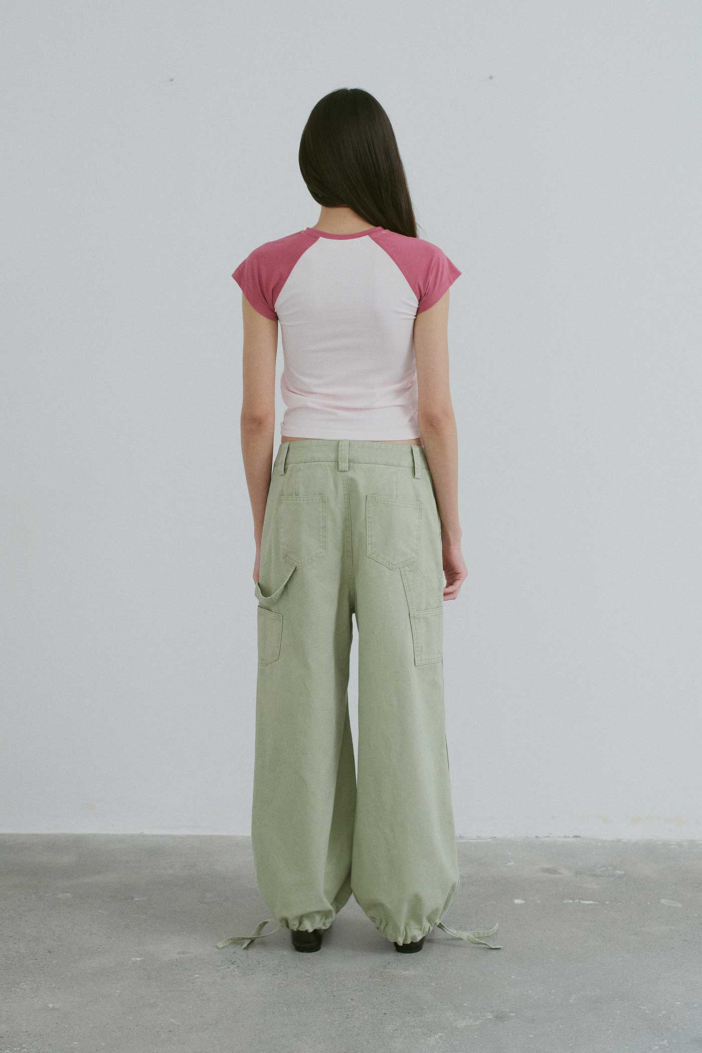 Drawstring Hem Utility Pants